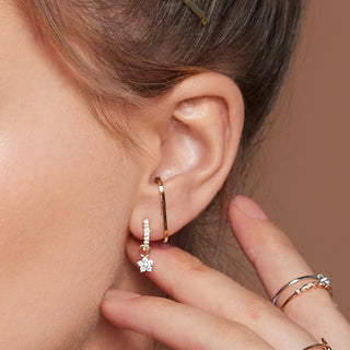 Enkele Ear Cuff van 18 karaats geelgoud