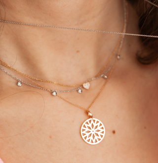 Dots ketting met diamanten