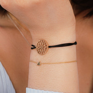 Signature Culet Bracelet with Cotton