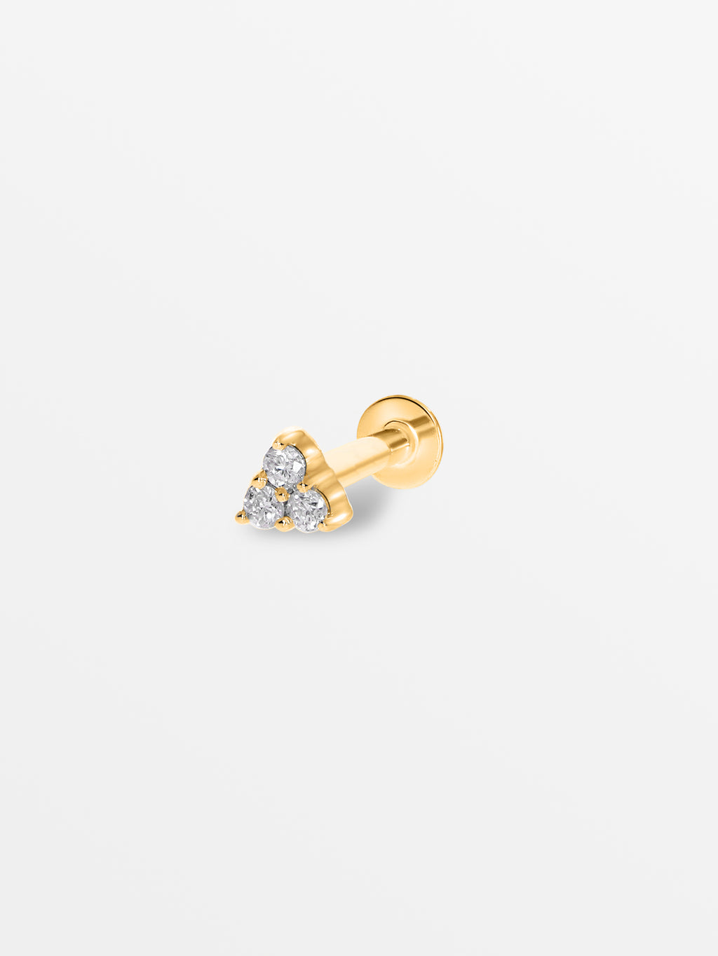 Triangle Piercing with Diamonds – Culet Jewellery
