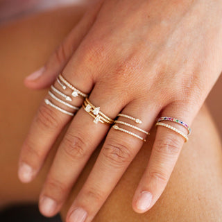Fancy peervormige diamant solitairring